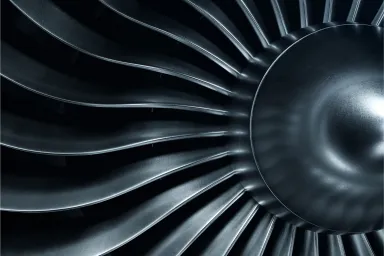 Turbine medium close up