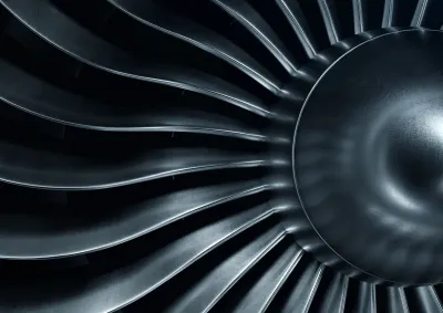 Turbine medium close up