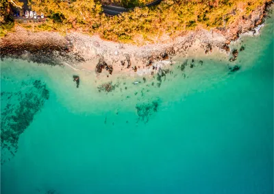 Arial image of beach